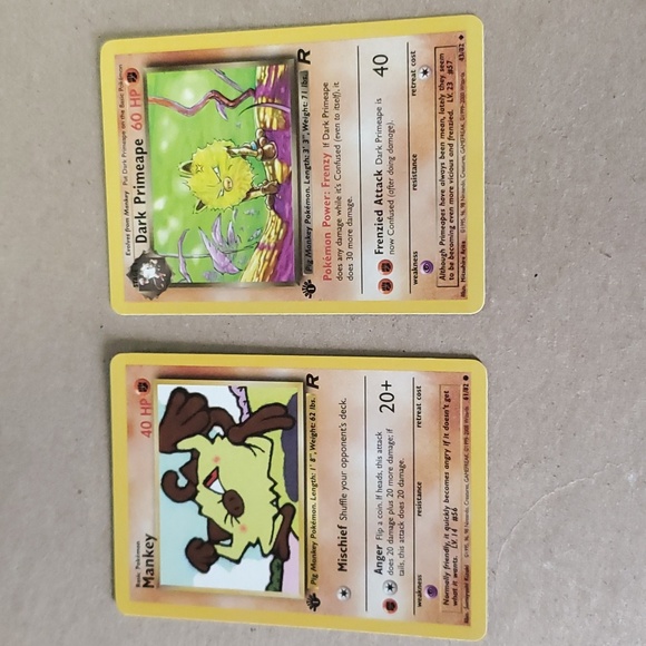 Pokemon | Toys | Pokemon St Edition Team Rocket Mankey Dark Primeape Card | Poshmark Pokemon | Toys | Pokemon St Edition Team Rocket Mankey Dark Primeape Card | Poshmark